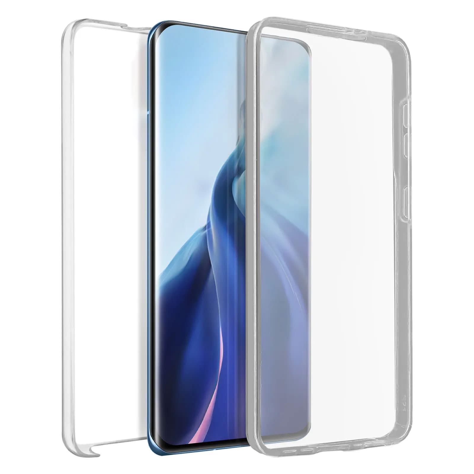 Husa 360° » Huawei P40 Lite E / Y7p, Full Cover(Front+Back), TPU+PC, GRAY / CLEAR