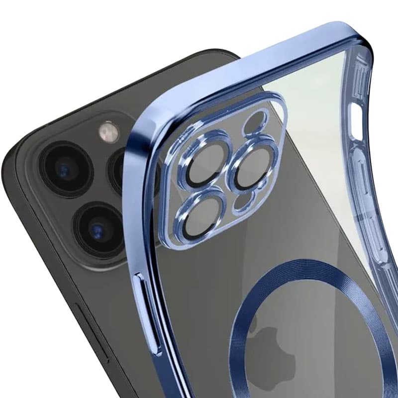 Husa Plating » iPhone 15 Plus, MagSafe, ElectroEdge, Blue 1
