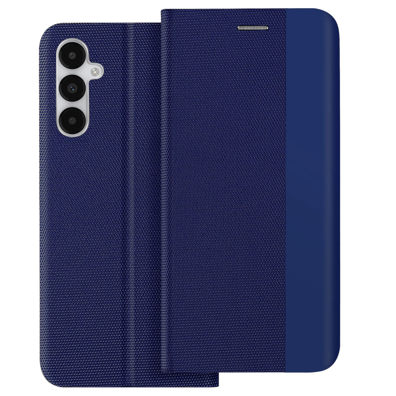 Husa Flip Sense » Samsung A22 4G, Magnetic Shell, Eco-Leather, Dark Blue