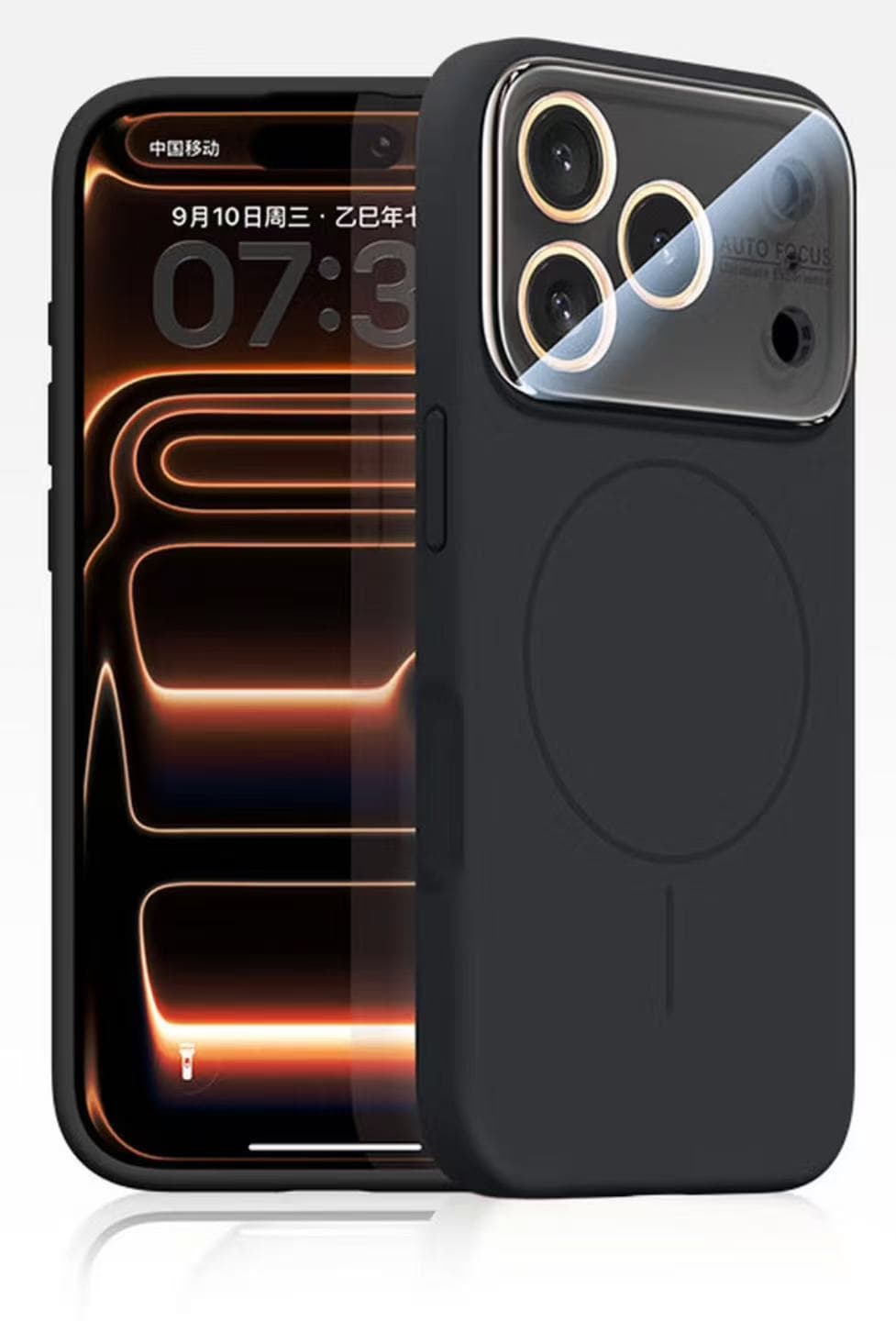 Husa MagConverse » iPhone 17 Pro, UltraThin, Magnetic FlexiCase, Black 1
