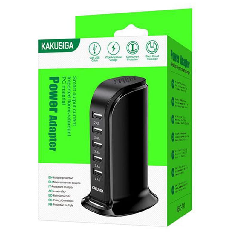 Kaku (KSC-741) - DesktOppo Hub MultiPhoneort 5 x USB-A, Black 1