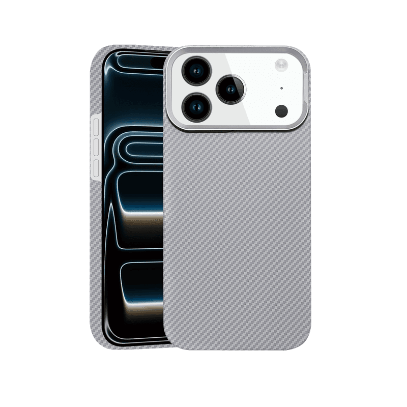 Husa Aramid PTK » iPhone 17 Pro, Aramid Fiber, cu MagSafe, Grey 1
