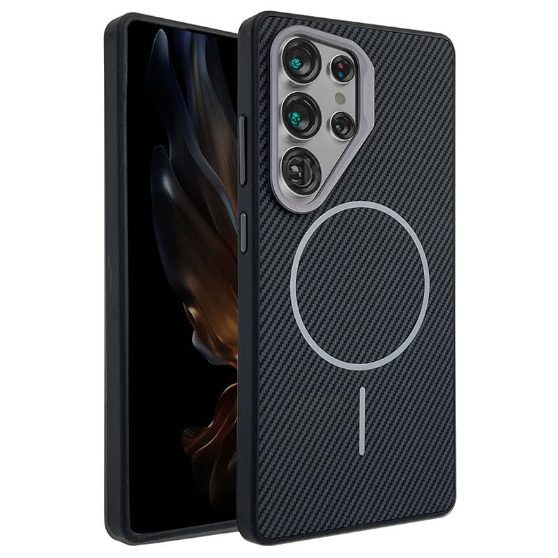Husa MagFiber » Samsung S25 Plus, Carbon MagCase, AntiShock, Black 1