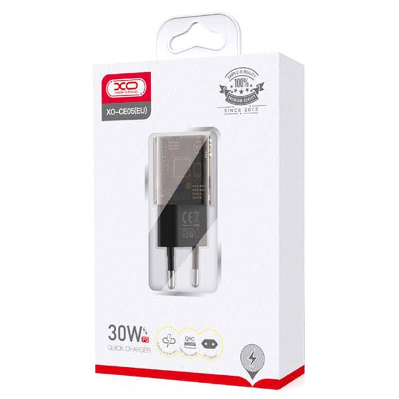 XO (CE05) - Incarcator Retea, 30W, 1xUSB-C, 1xUSB-A, PD, QC 3.0, BROWN 1