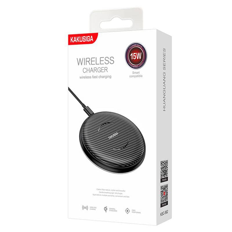 Kaku (KSC-562) - Incarcator Wireless, 15W, 1xUSB-C, PD, Magnetic, Black 1