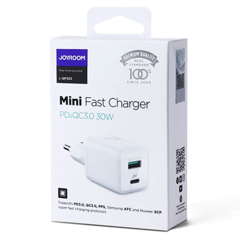Joyroom (L-QP303) - Incarcator Retea, 30W, 1xUSB-C, PD, White 1