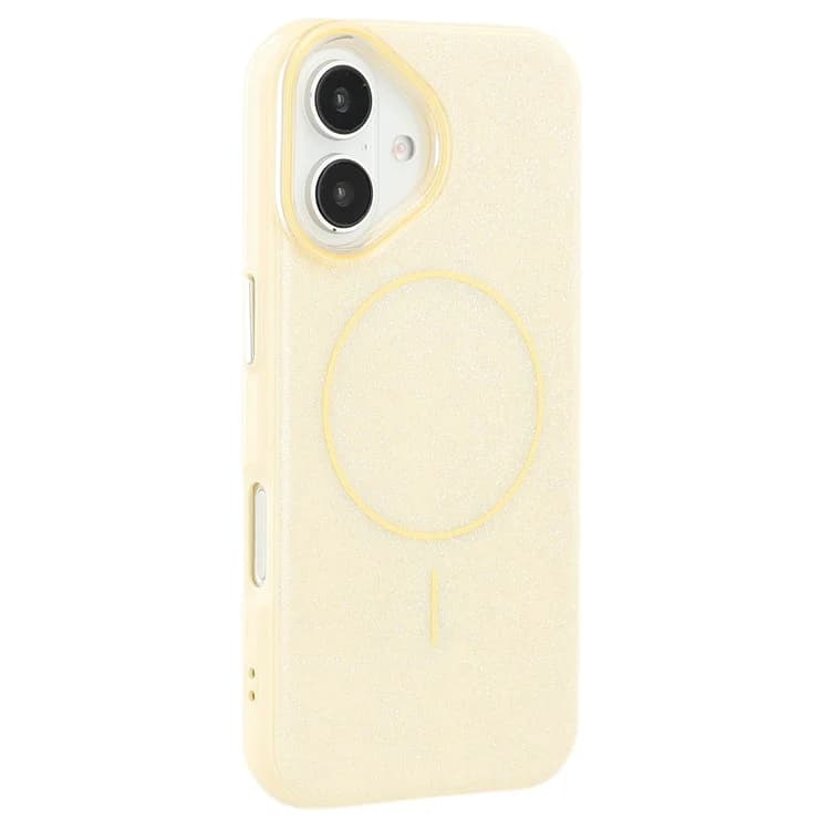 Husa Mag Glitter » iPhone 16e, MagCase, PC, Shinny, Yellow 1