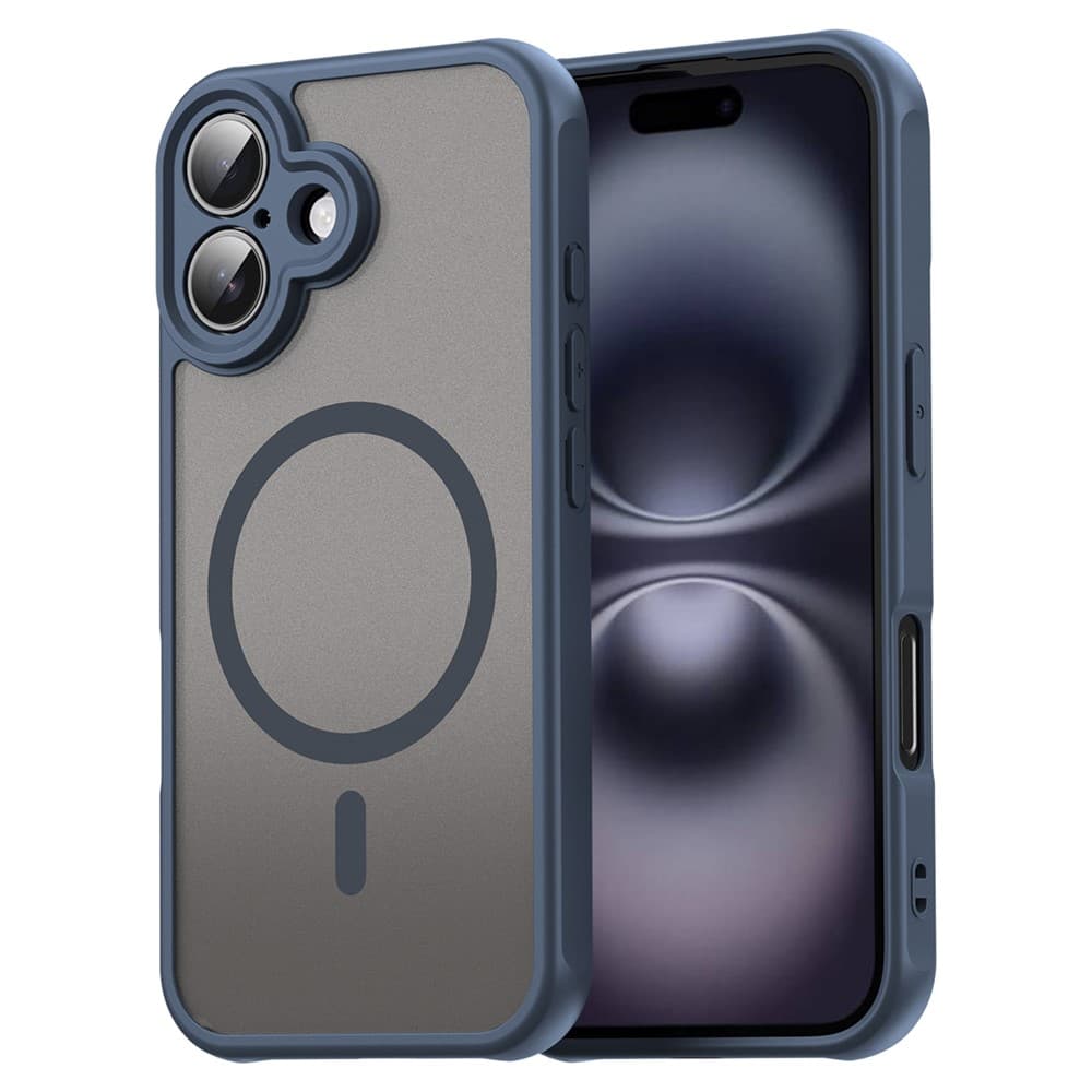 Husa MagFrost » iPhone 16 Plus, MagCase, Matte, Grey/Blue 1