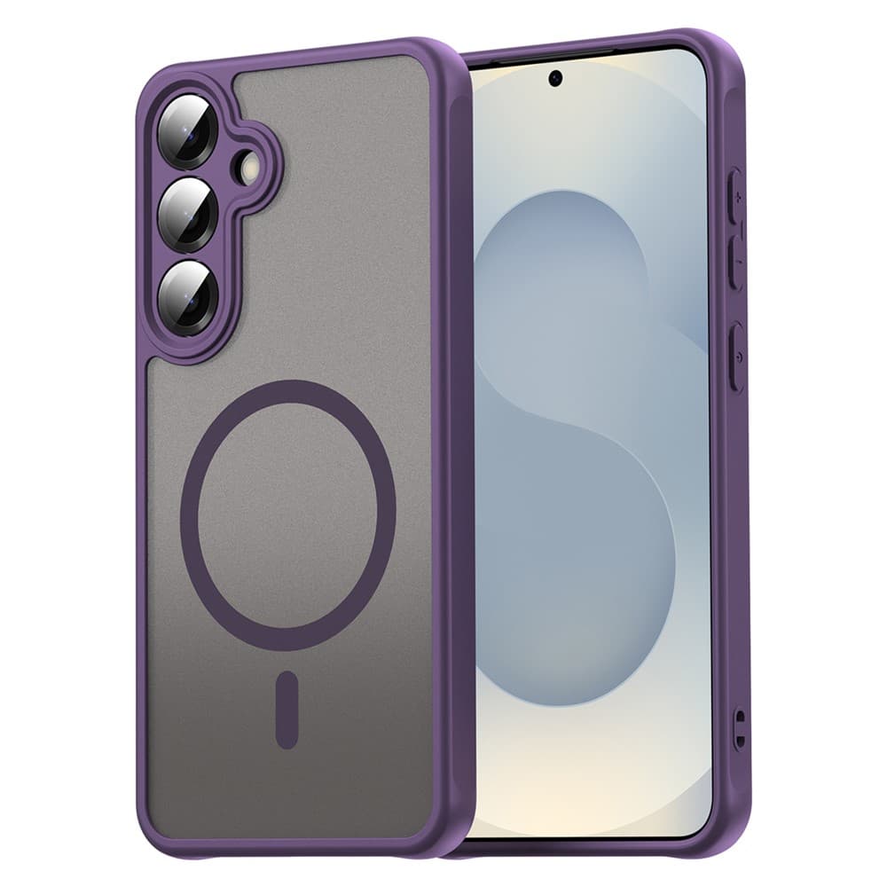 Husa MagFrost Pro » Samsung Galaxy A56 - Matte MagSafe, Frosted, frame Purple 1
