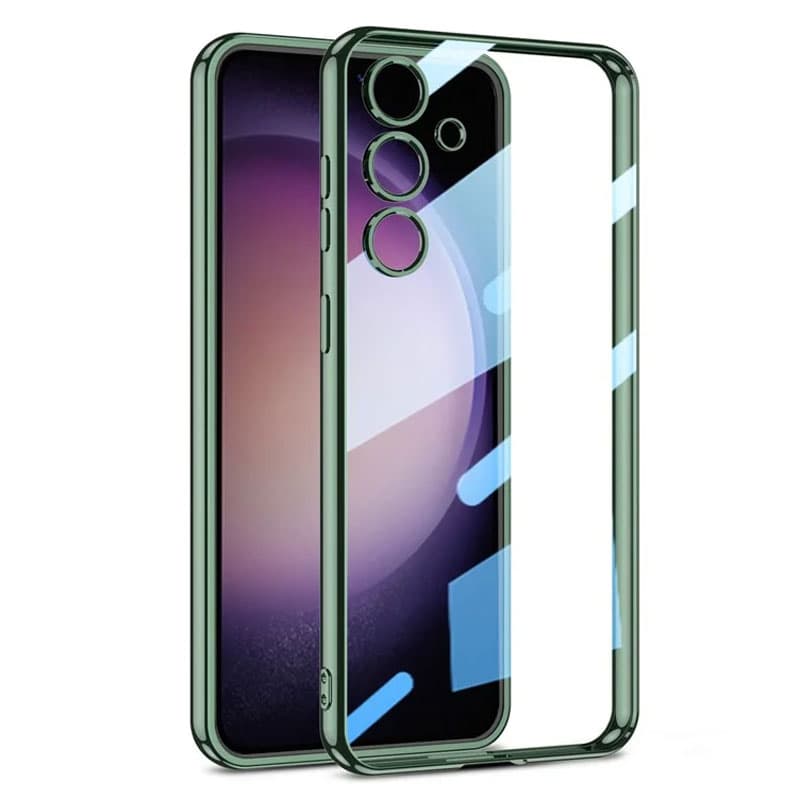 Husa Plating » Samsung S22 Ultra - silicon Slim, Clear, Green