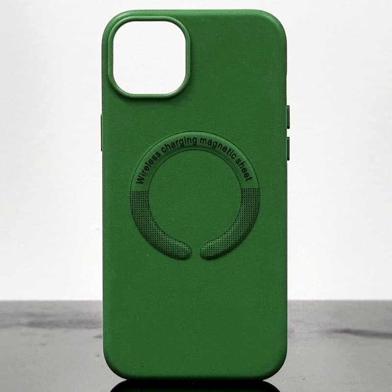 Husa Kraft » iPhone 15 Pro, MagCase, Eco-Leather, Dark Green 1