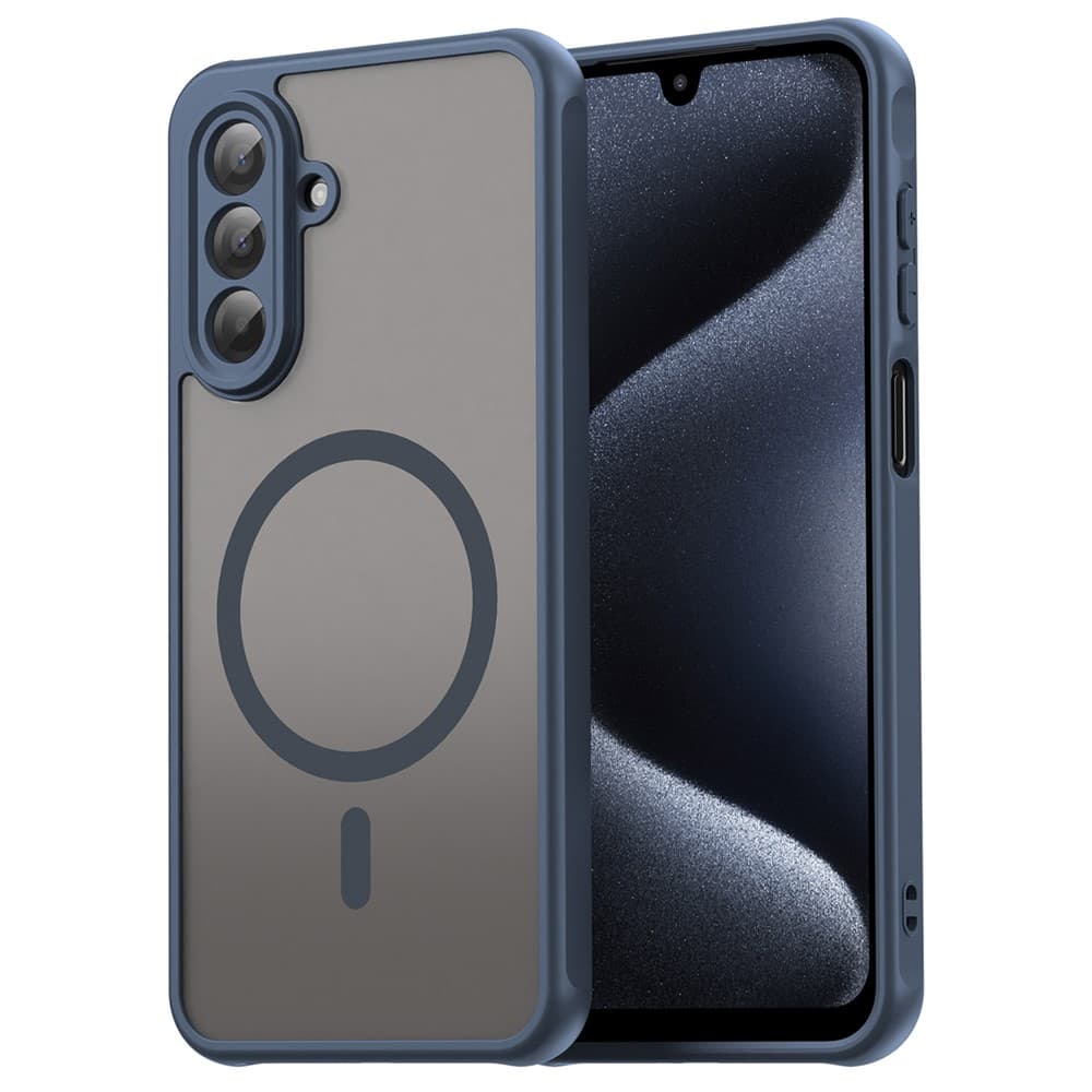Husa MagFrost Pro » Samsung Galaxy A17 - Matte MagSafe, Frosted, frame Navy Blue 1