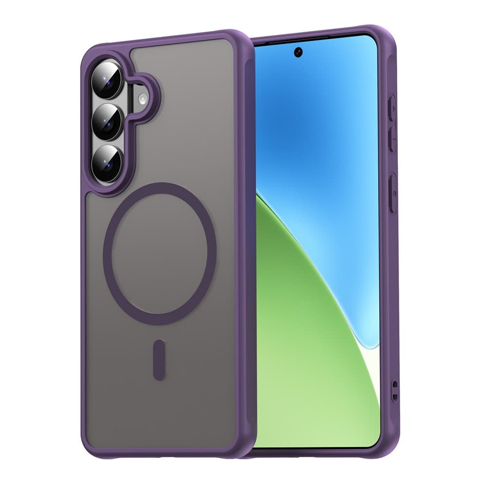 Husa MagFrost Pro » Samsung S26 Plus, Matte MagSafe, Frosted frame, Purple 1