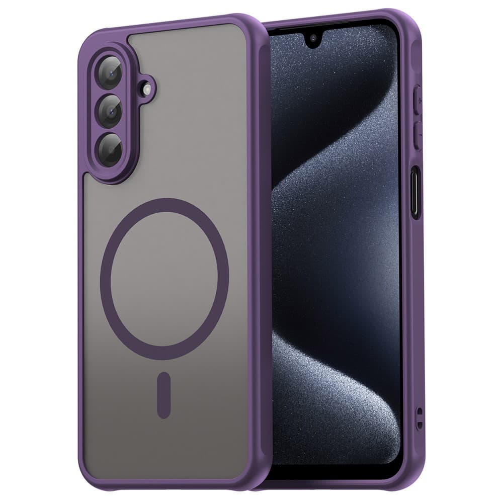 Husa MagFrost Pro » Samsung Galaxy A17 - Matte MagSafe, Frosted, frame Purple 1