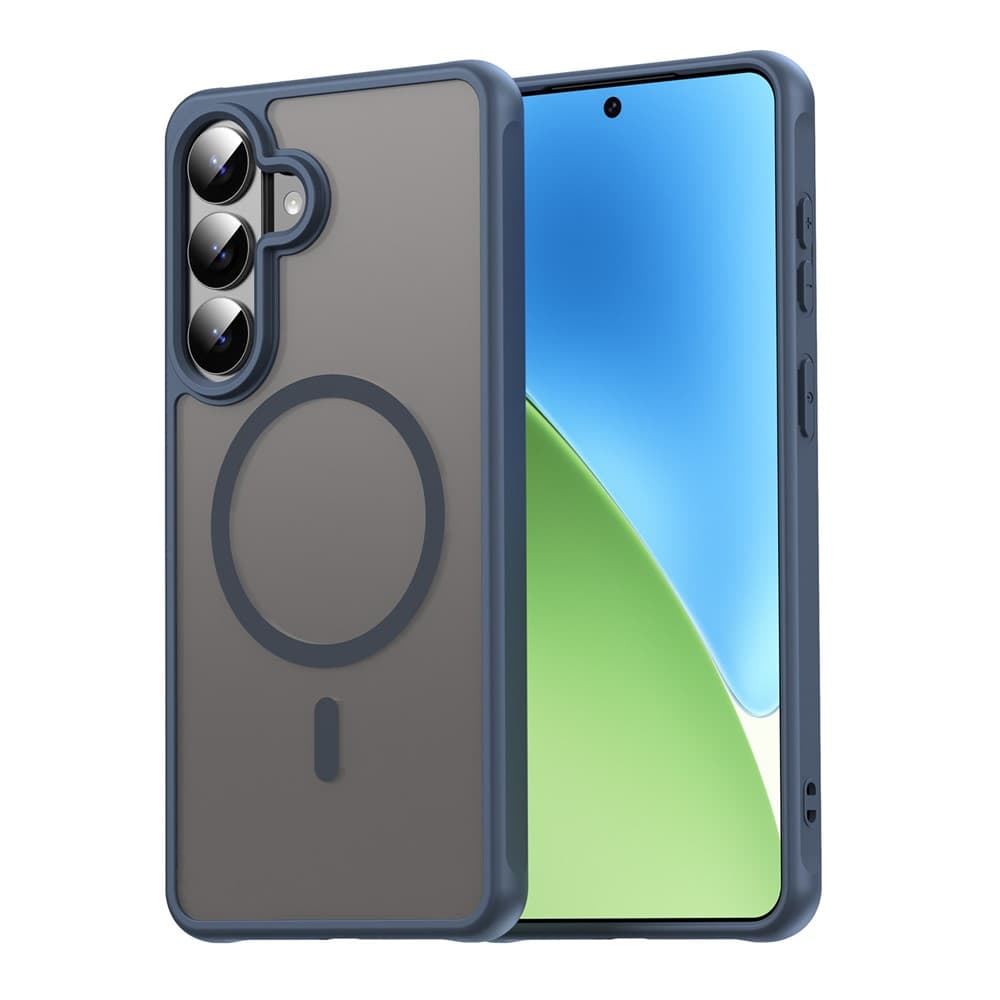 Husa MagFrost Pro » Samsung S26 Plus, Matte MagSafe, Frosted frame, Blue 1