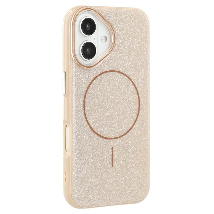 Husa Mag Glitter » iPhone 16e, MagCase, PC, Shinny, Gold 1