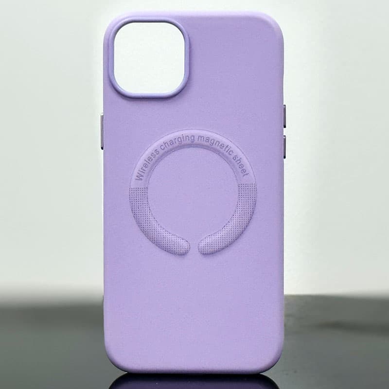 Husa Kraft » iPhone 14 Pro, MagCase, Eco-Leather, Lila 1