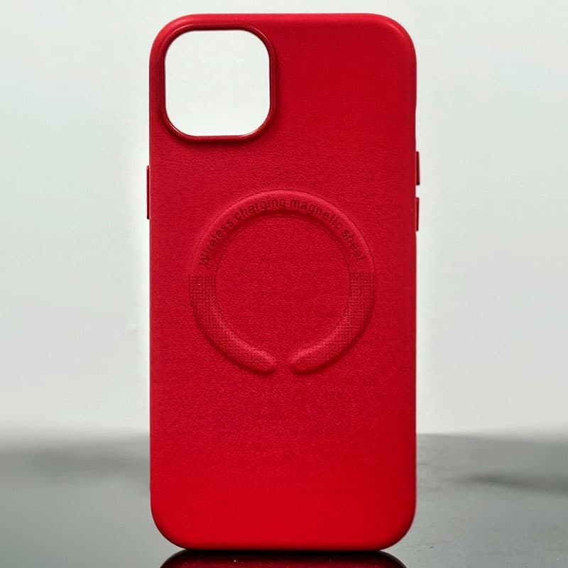 Husa Kraft » iPhone 15 Pro, cu MagSafe, Eco-Leather, Red 1
