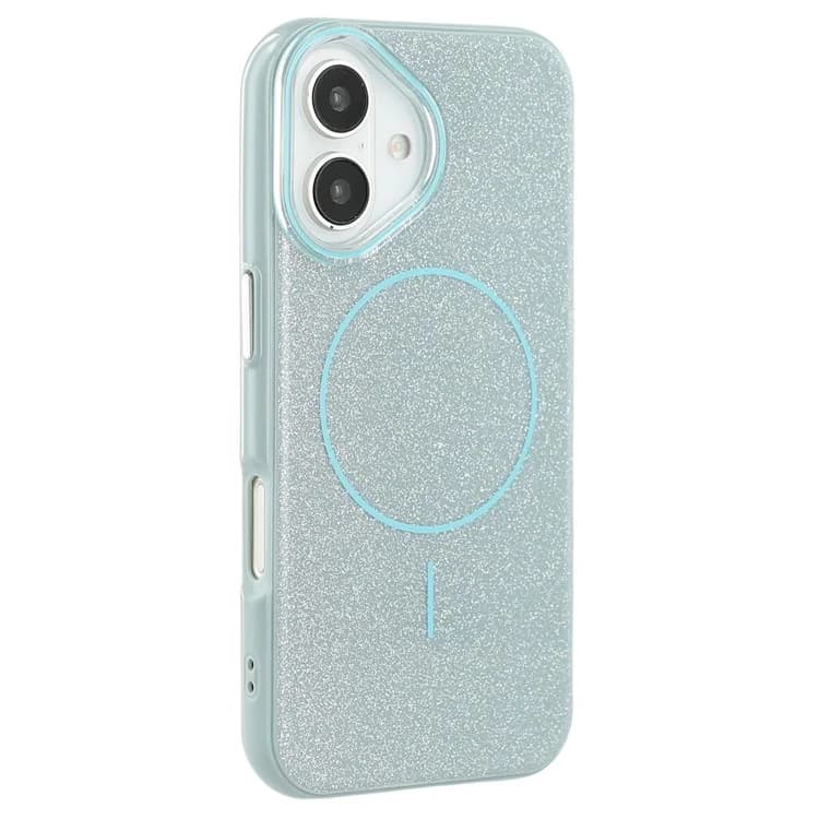 Husa Mag Glitter » iPhone 16e, MagCase, PC, Shinny, Green 1