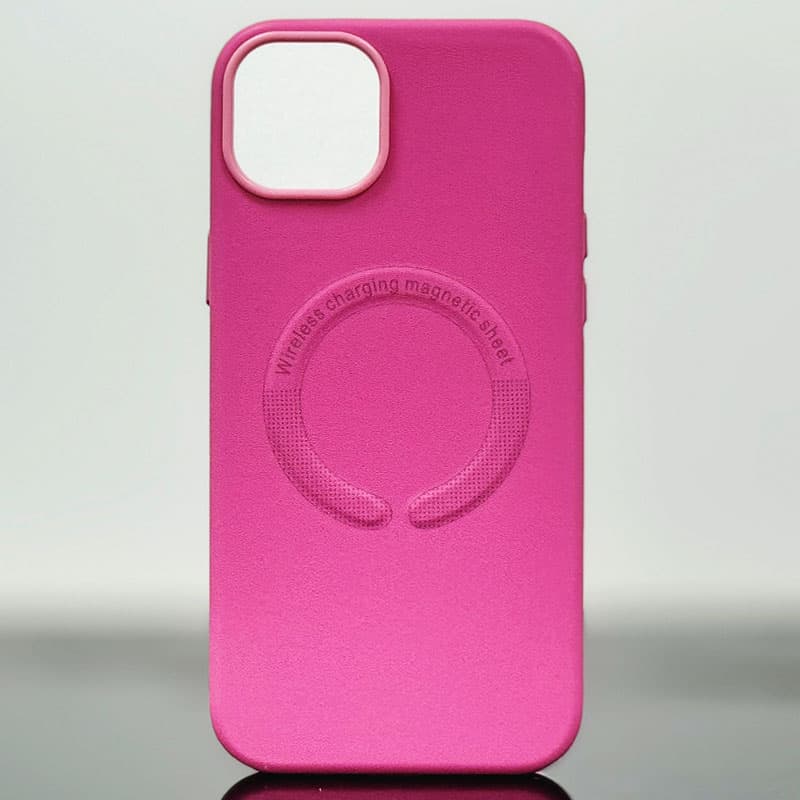 Husa Kraft » iPhone 15 Pro Max, MagCase, Eco-Leather, Pink 1