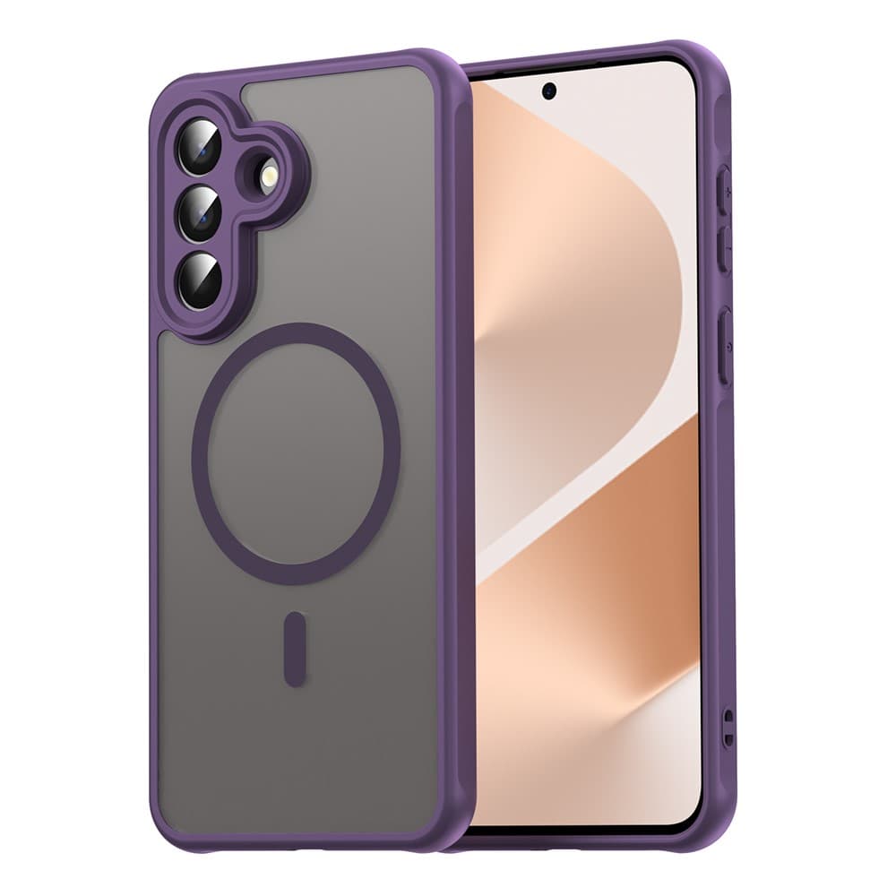 Husa MagFrost Pro » Samsung A57, Matte MagSafe, Frosted frame, Purple 1