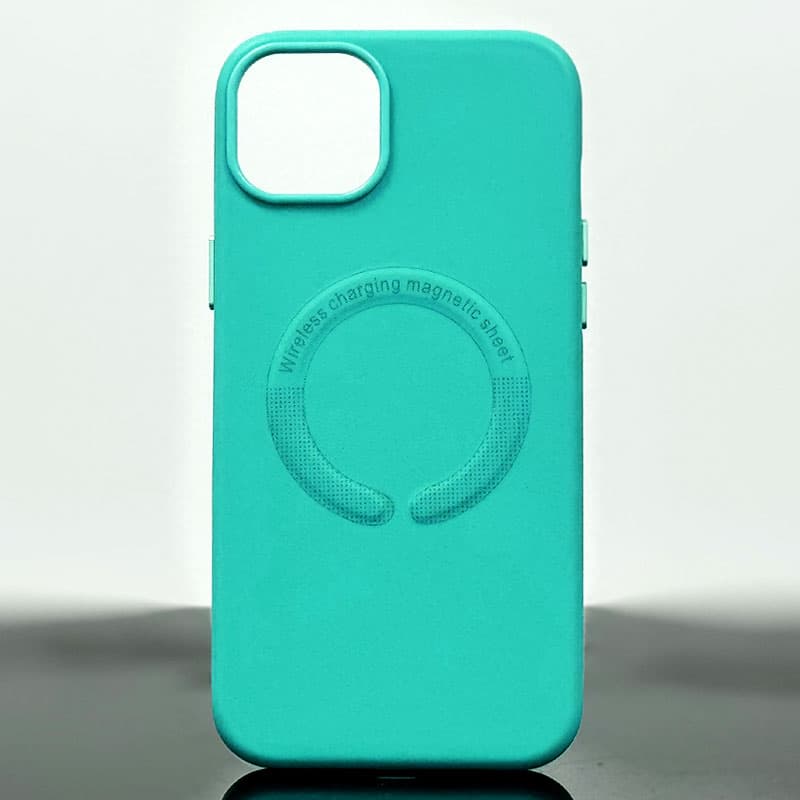 Husa Kraft » iPhone 14 Pro, MagCase, Eco-Leather, Turquoise 1