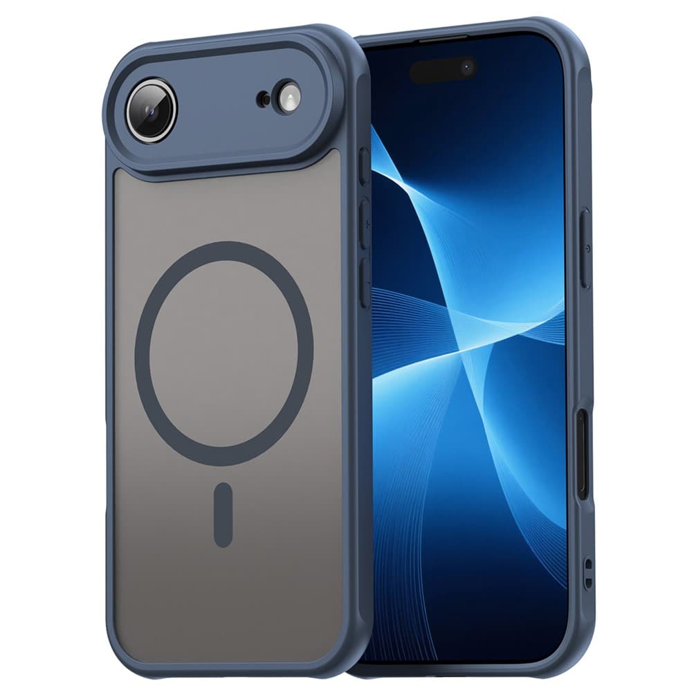 Husa MagFrost Pro » iPhone 17 Air - Matte MagSafe, Frosted, frame Navy Blue 1