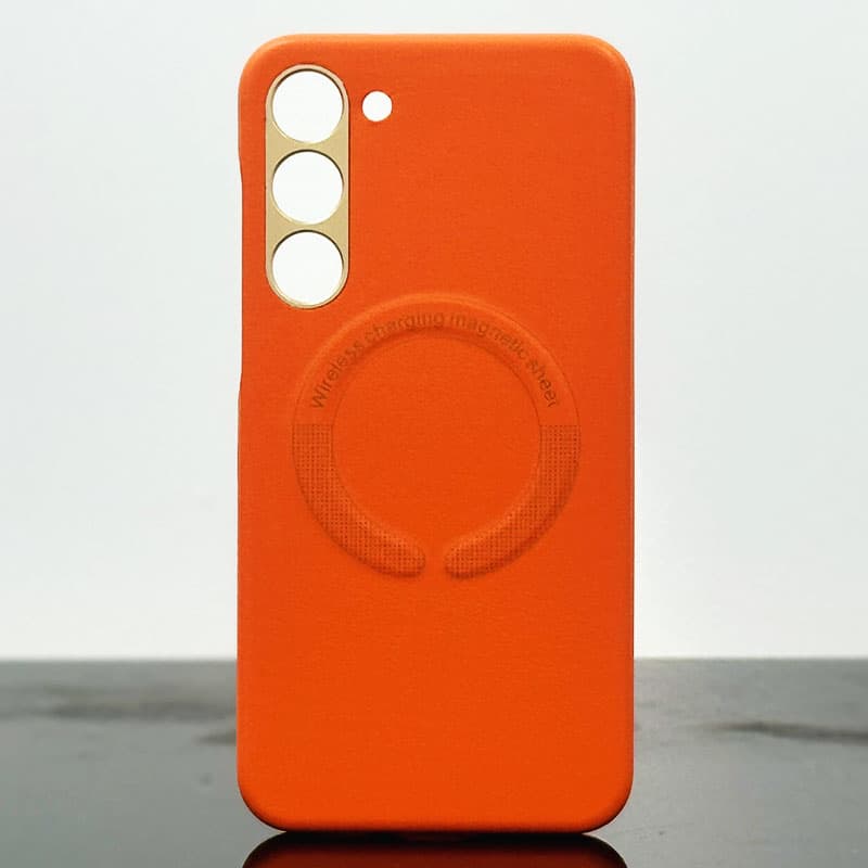 Husa Kraft » Samsung S23, cu MagSafe, Eco-Leather, Orange 1