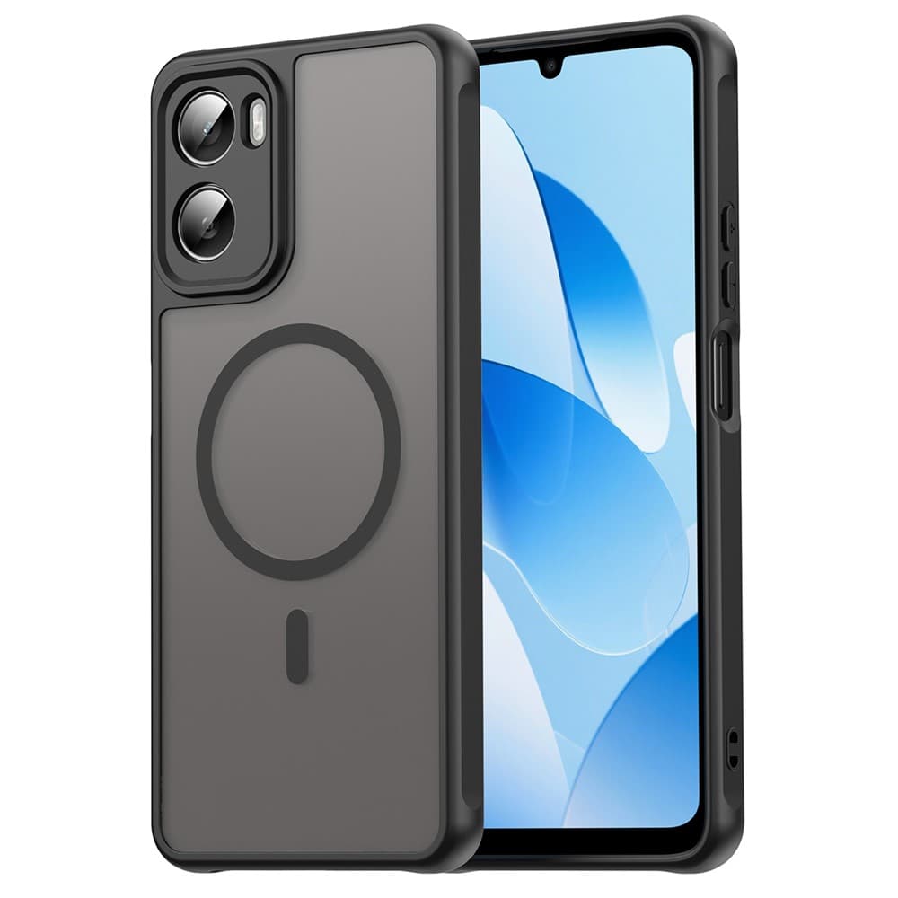 Husa MagFrost Pro » Motorola Moto G06, Matte MagSafe, Frosted frame, Black 1