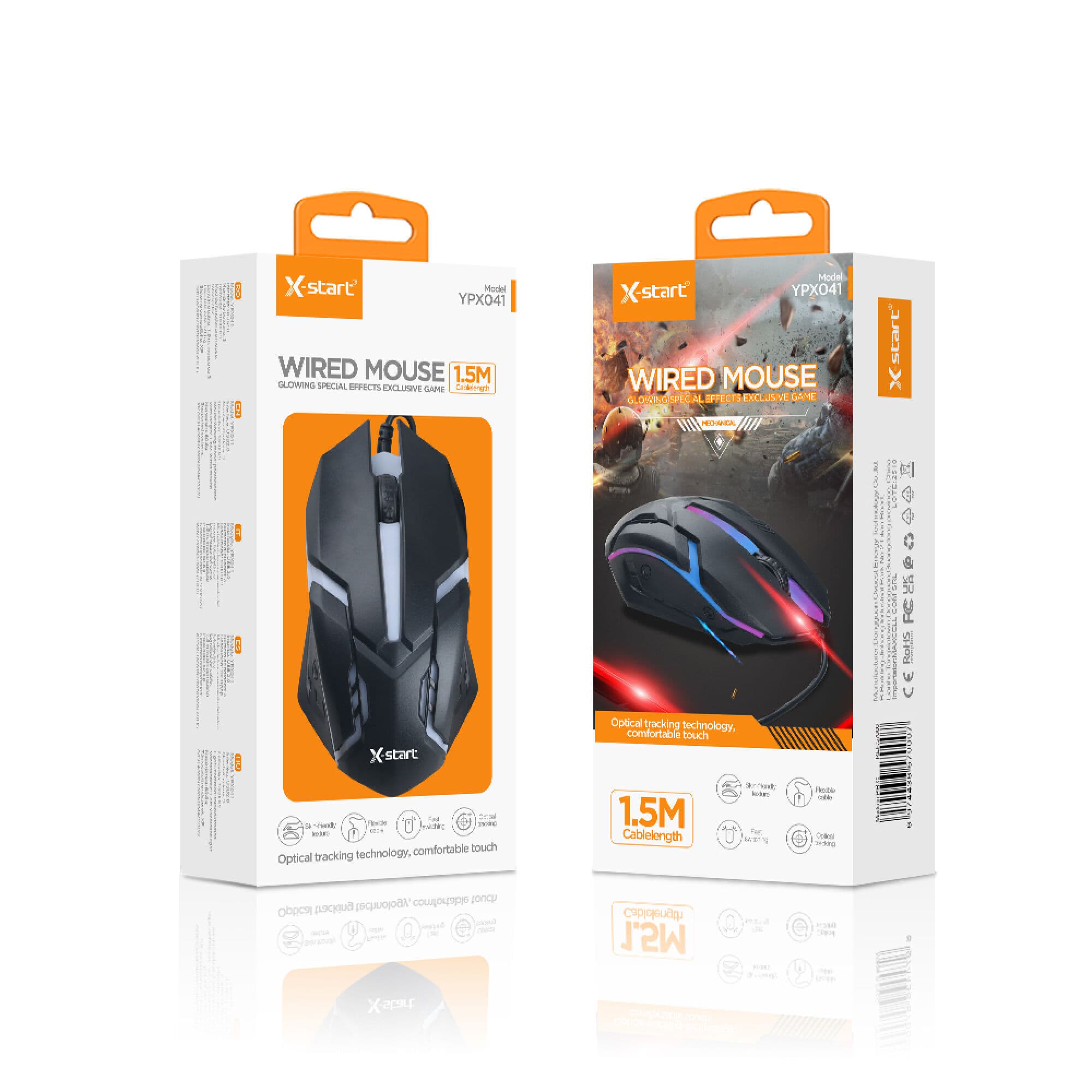 X-Start (YPX04) - Mouse-uri cu Fir, Gaming, Black 1
