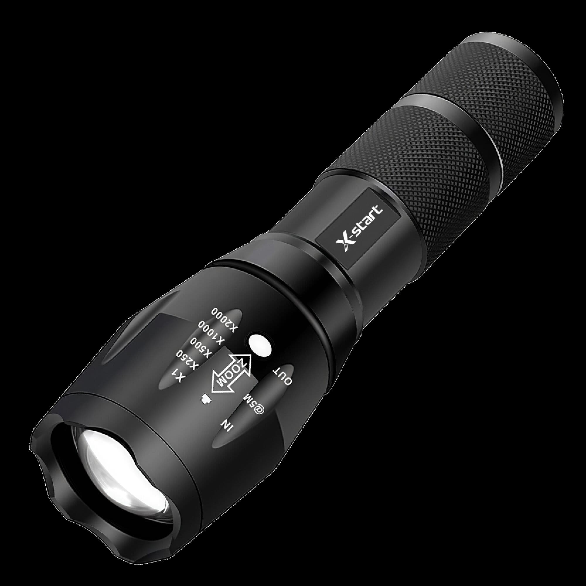 X-start (EL029) - Lanterna LED, Zoom radius 200m, 800LM, 3W, Black 1