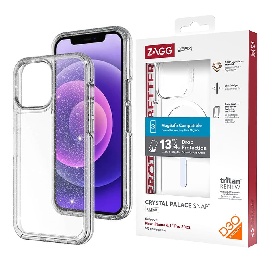 Husa Gear4 » iPhone 16 Plus, Acryl, PVC, Glitter, Clear 1