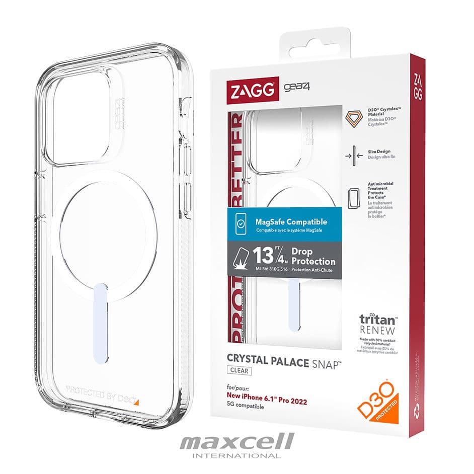Husa Gear4 Clear » iPhone 14 Pro Max, cu MagSafe, Acryl, PVC, Clear 1