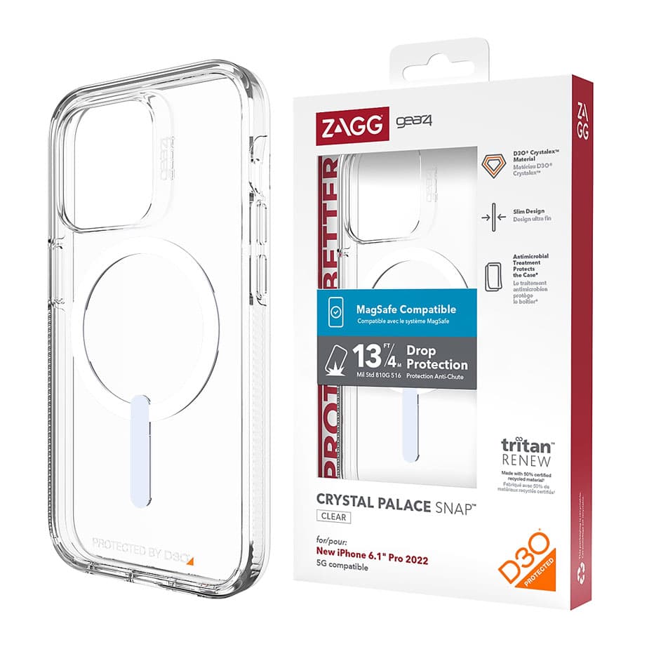Husa Gear4 Clear » iPhone 14 Pro, cu MagSafe, Acryl, PVC, Clear 1