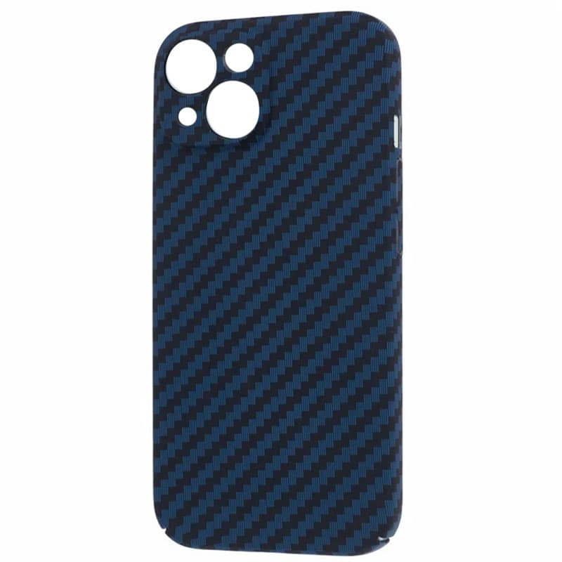 Husa iPefet Carbon » iPhone 12 Pro Max, Kevlar Pattern, Blue 1