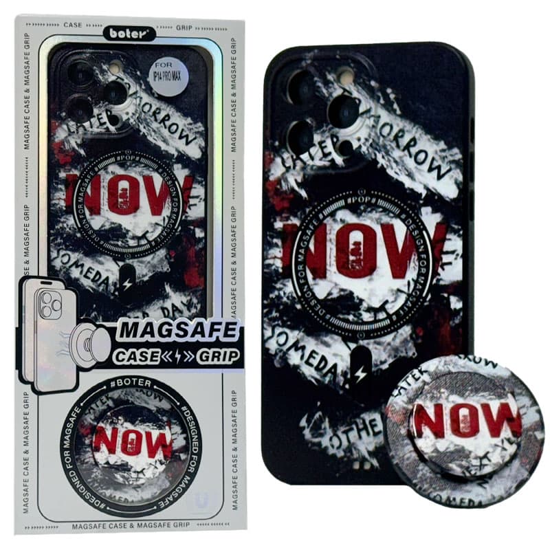 Husa Boter » iPhone Samsung A34, Magnet MagCase + PopGrip hone, Model,NOW #B