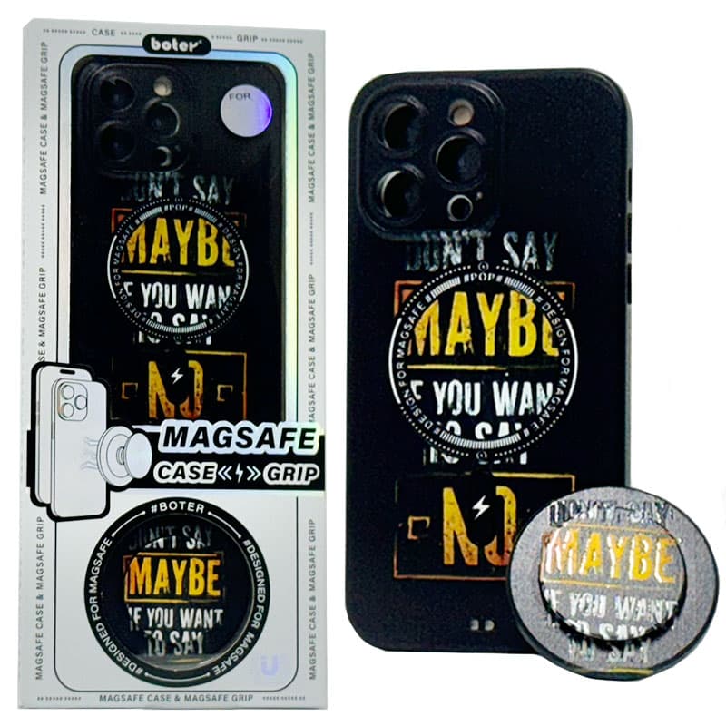 Husa Boter » iPhone Samsung S23 Ultra, Magnet MagCase + PopGrip hone, Model,MAYBE #C