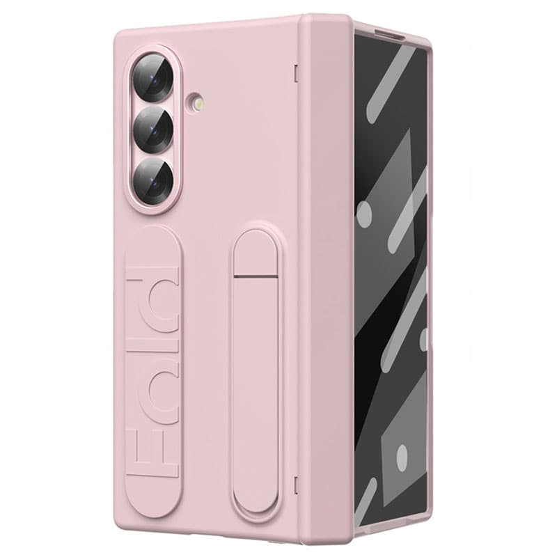 Husa Strip, Samsung Z Fold 7, cu Maner de Sustinere, Pink 1