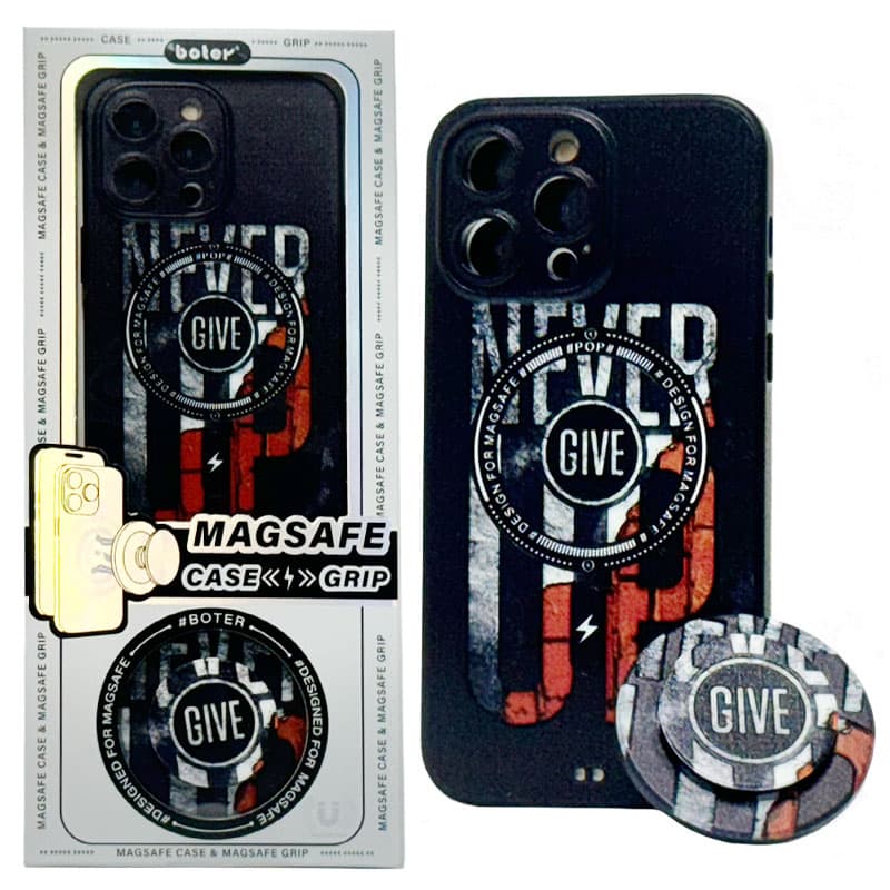 Husa Boter » iPhone Samsung A34, Magnet MagCase + PopGrip hone, Model,GIVE #D