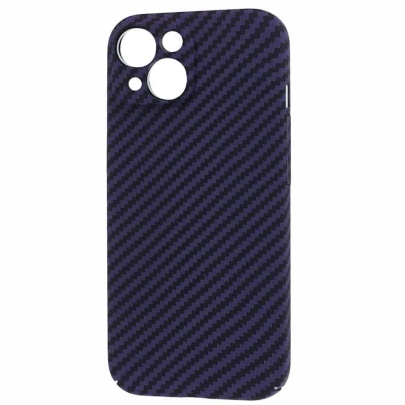 Husa iPefet Carbon » iPhone 12, Kevlar Pattern, Purple 1