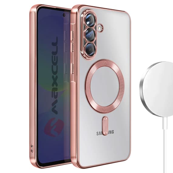 Husa Plating » Samsung S23 FE, MagSafe, ElectroEdge, Pink 1