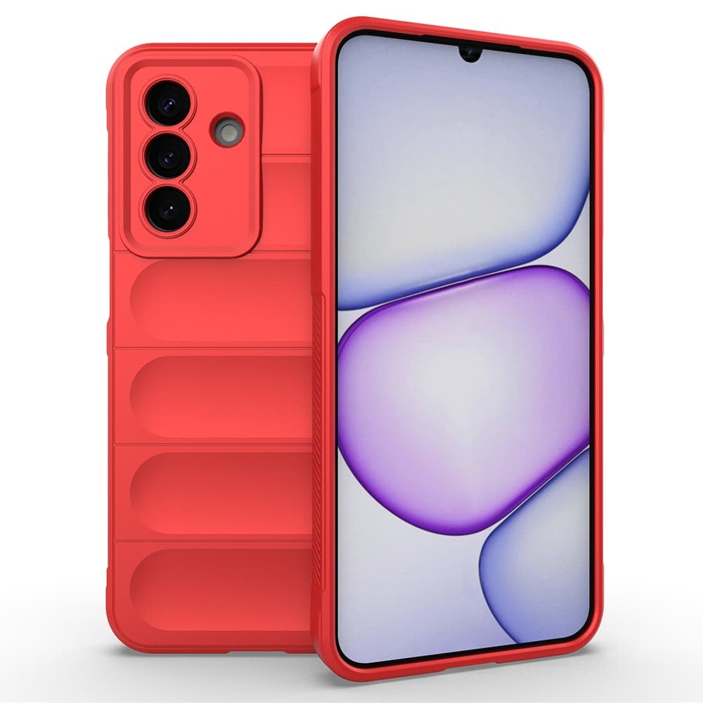 Husa Wave » Samsung Galaxy A27, Grip Microfiber, ShockProof, Pure Red 1