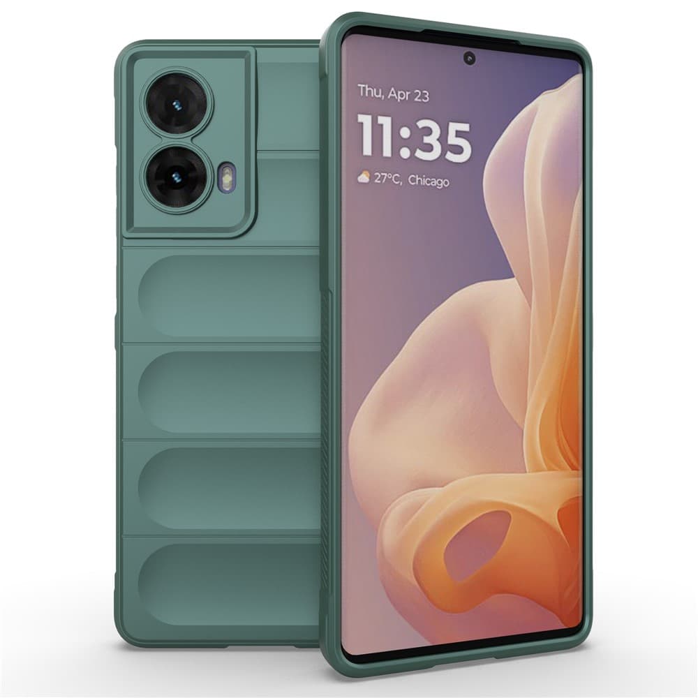 Husa Wave » Motorola Edge 50 Neo, Grip Anti-Shock, TPU, Deep Green