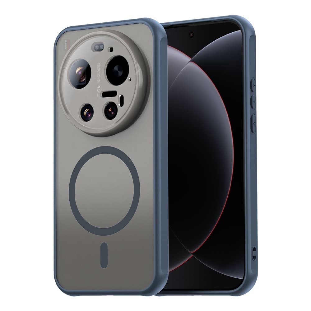 Husa MagFrost Pro » Xiaomi 17 Ultra, Matte MagSafe, Frosted frame, Navy Blue