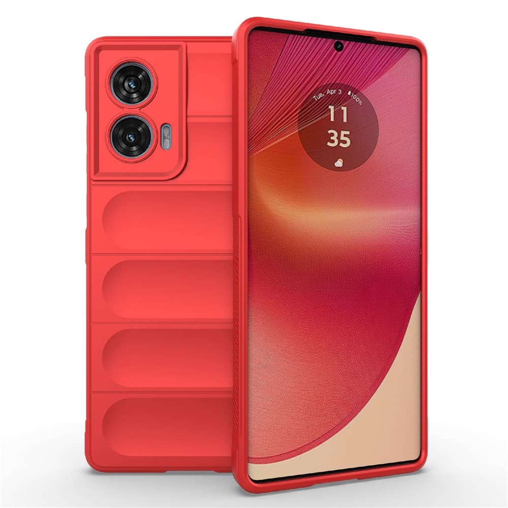 Husa Wave » Motorola Edge 50 Fusion, Grip Anti-Shock, TPU, Pure Red