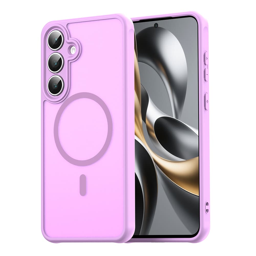 Husa MagFrost Pro » Samsung Galaxy S25FE - Matte MagSafe, Frosted, frame Pink 1