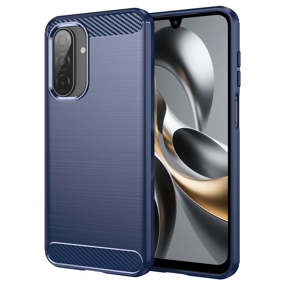 Husa Brush » Samsung A17, TPU, Metall Look, Blue 1
