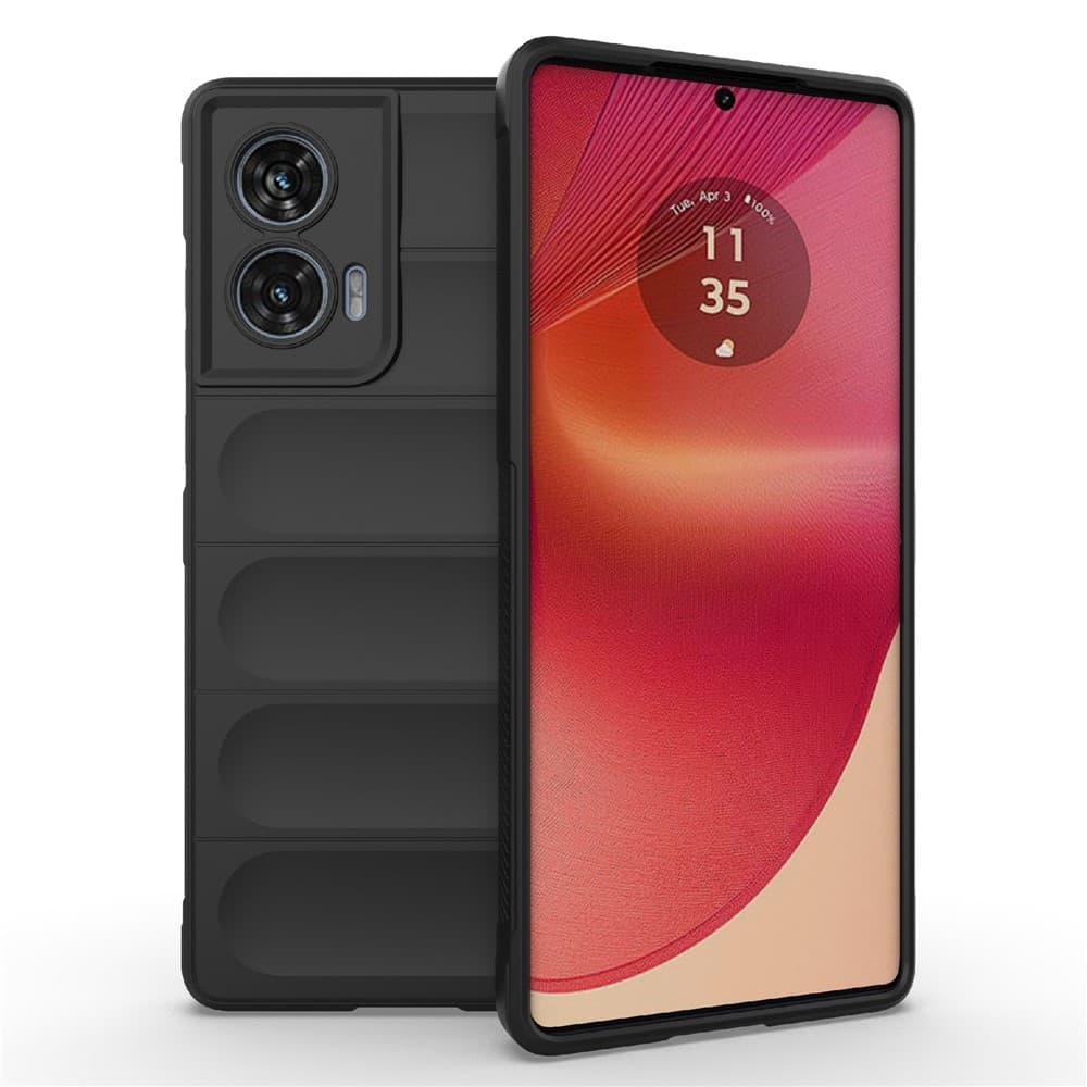 Husa Wave » Motorola Edge 50 Fusion, Grip Anti-Shock, TPU, Night Black