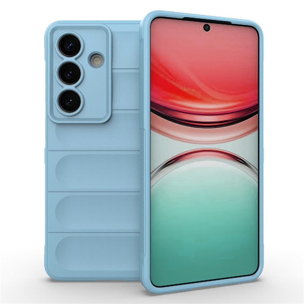 Husa Wave » Samsung Galaxy S26, Grip Microfiber, ShockProof, Baby Blue 1