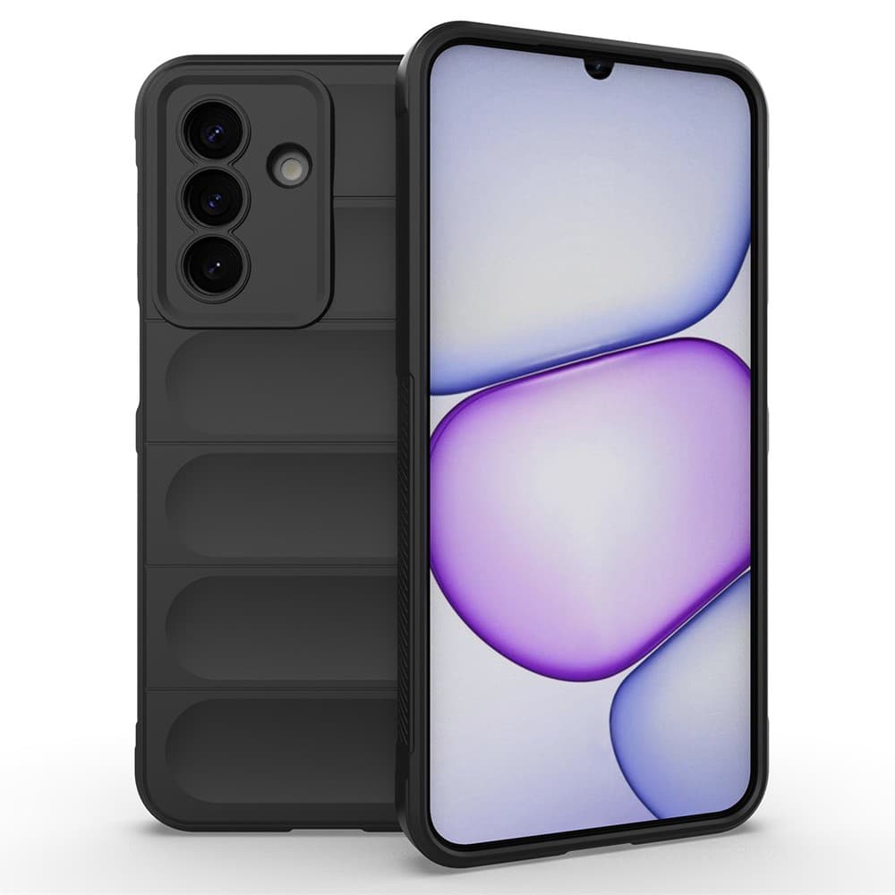 Husa Wave » Samsung Galaxy A27, Grip Microfiber, ShockProof, Night Black 1